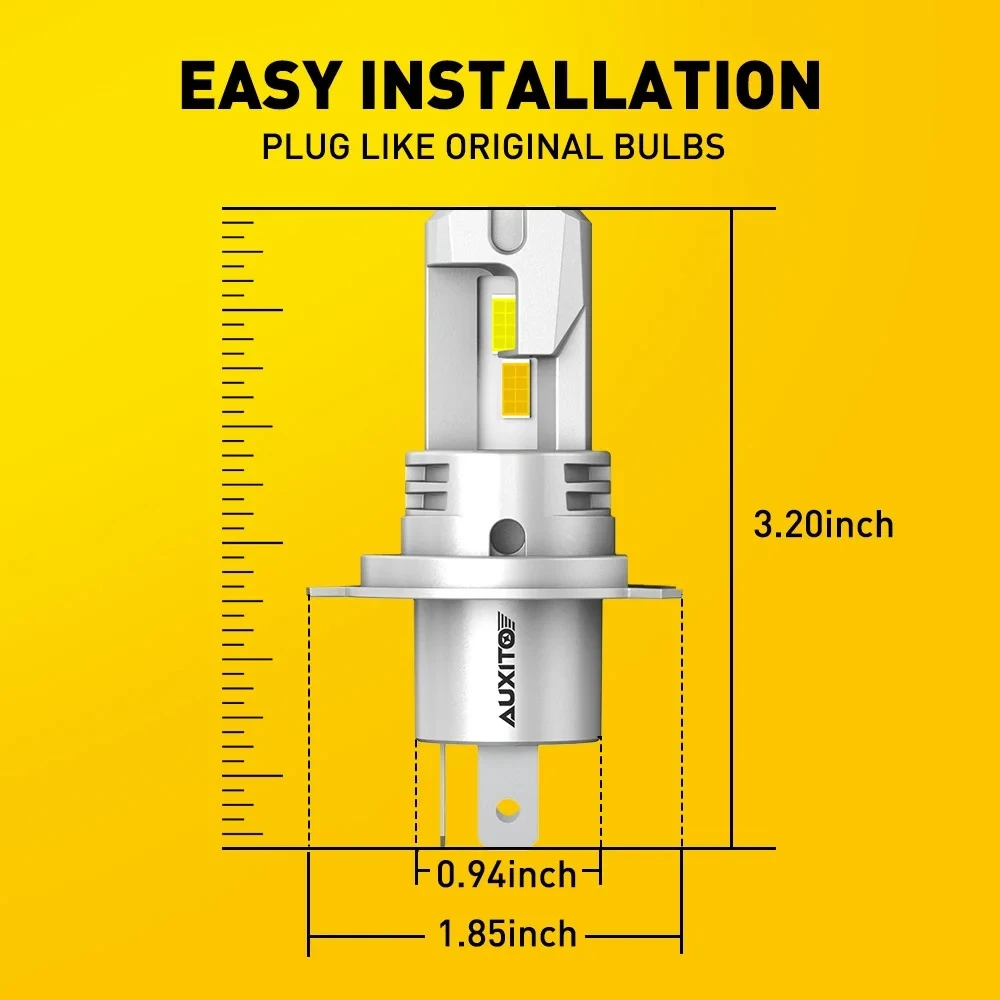 AUXITO H4 Hi/Lo Dual Color LED Headlight Bulbs - image 7