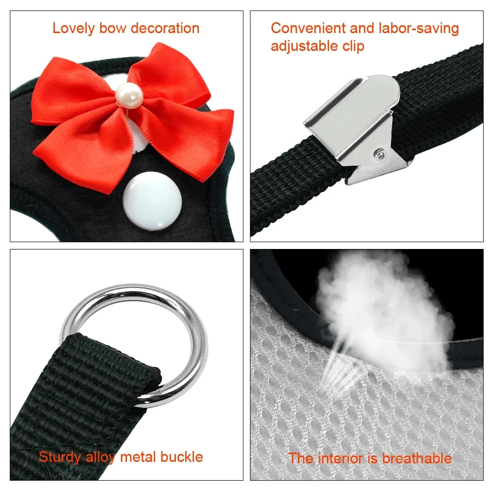 Generic Bow Tie Tuxedo Cat Vest Harness & Leash - image 8