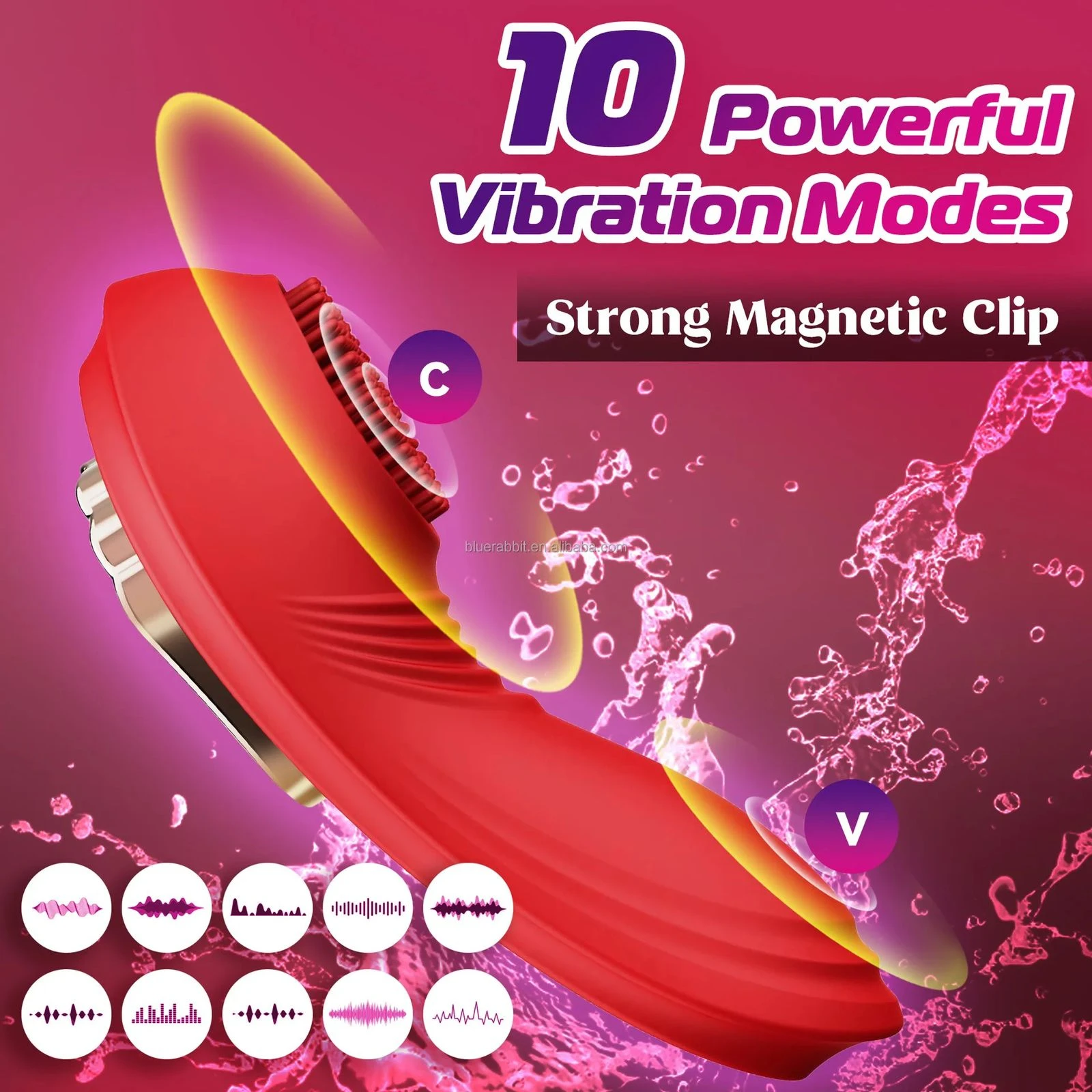 Brush App Vibrators Panty Magnetic Clip - image 7
