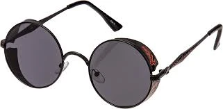 Fashion Round Steampunk Vintage UV 400 CE Sunglass - image 3