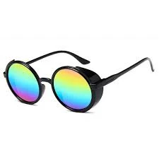 Fashion Round Steampunk Vintage UV 400 CE Sunglass - image 2