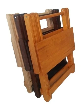 Generic Foldable Table Treated Rubber Wood for Home & Outdoor - image 2
