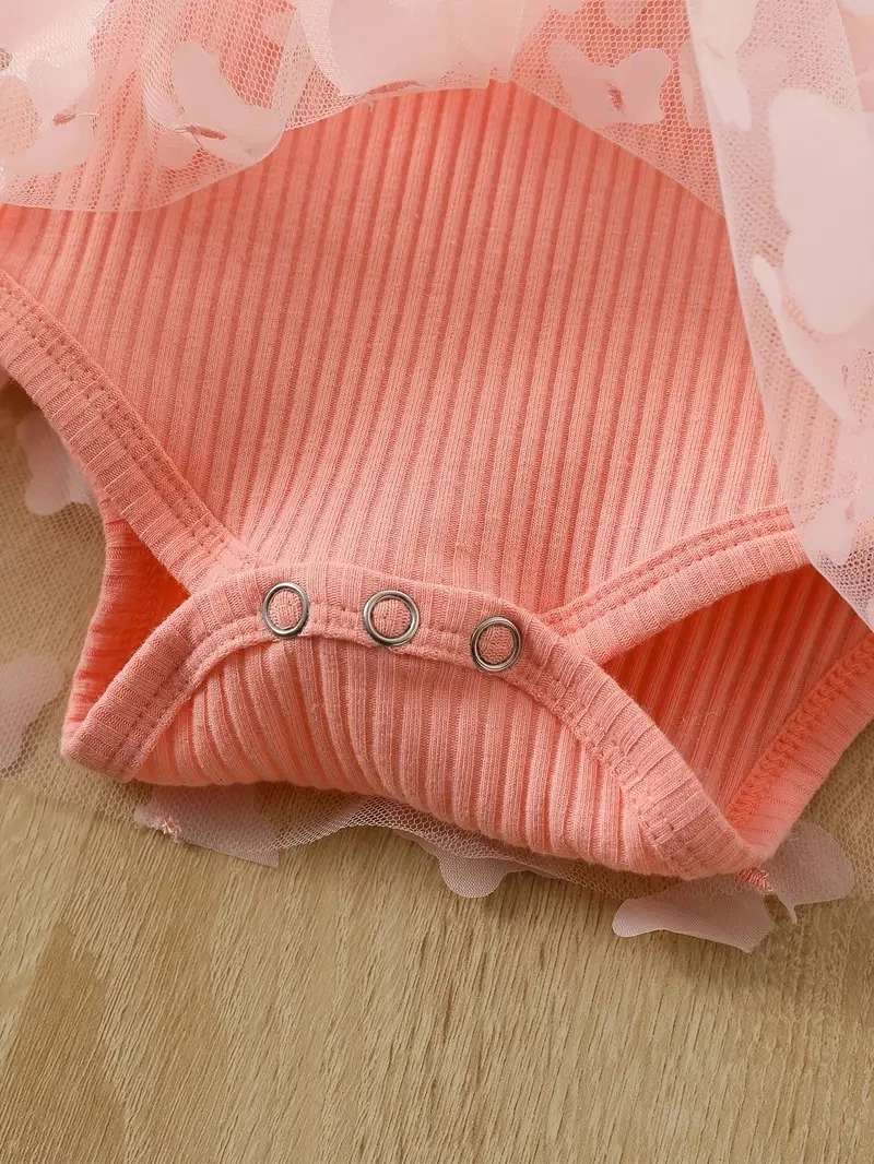 Generic Baby Girl Butterfly Mesh Cami Dress Set - image 7