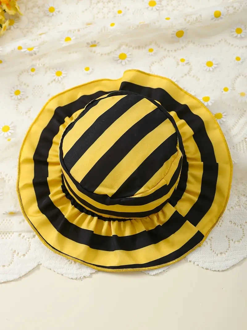 Generic Little Bee Bodysuit & Hat Comfy Cap Sleeve - image 4