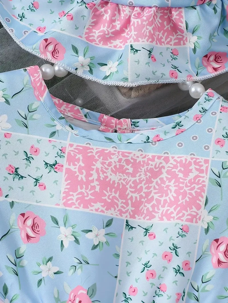 Generic Baby Flower Puff Sleeve Dress High Quality Comfort - image 3