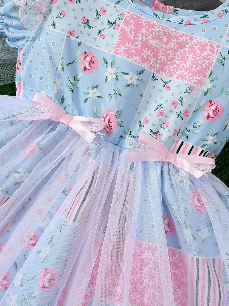 Generic Baby Flower Puff Sleeve Dress High Quality Comfort - image 4