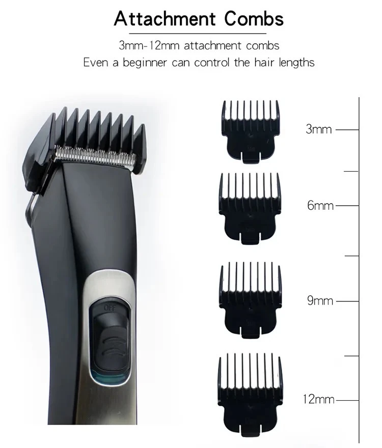 HTC AT-129C Washable Rechargeable Hair Trimmer - image 11