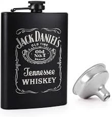 Jack Daniels Hip Flask 9OZ BLACK - image 4