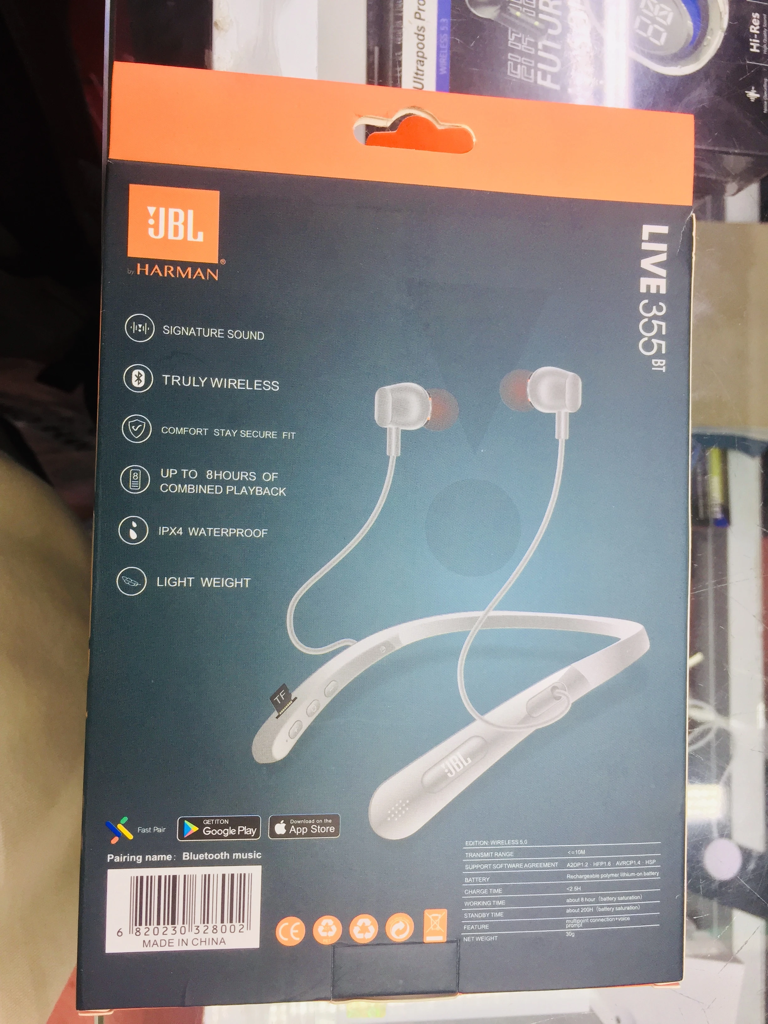 JBL MJ-6955 Hi-Res Audio Neckband Bluetooth Earphone - image 2