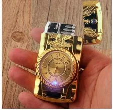 Generic Jet Flame Torch Lighter Windproof Metal Watch - image 2