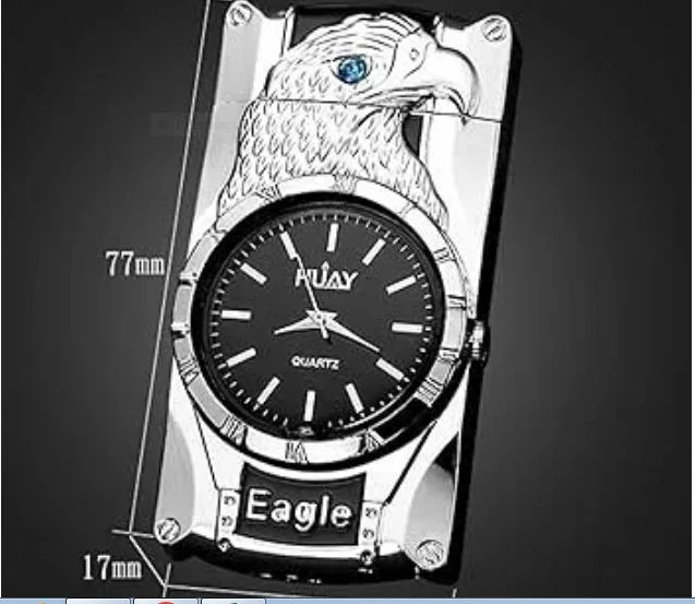 Generic Jet Flame Torch Lighter Windproof Metal Watch