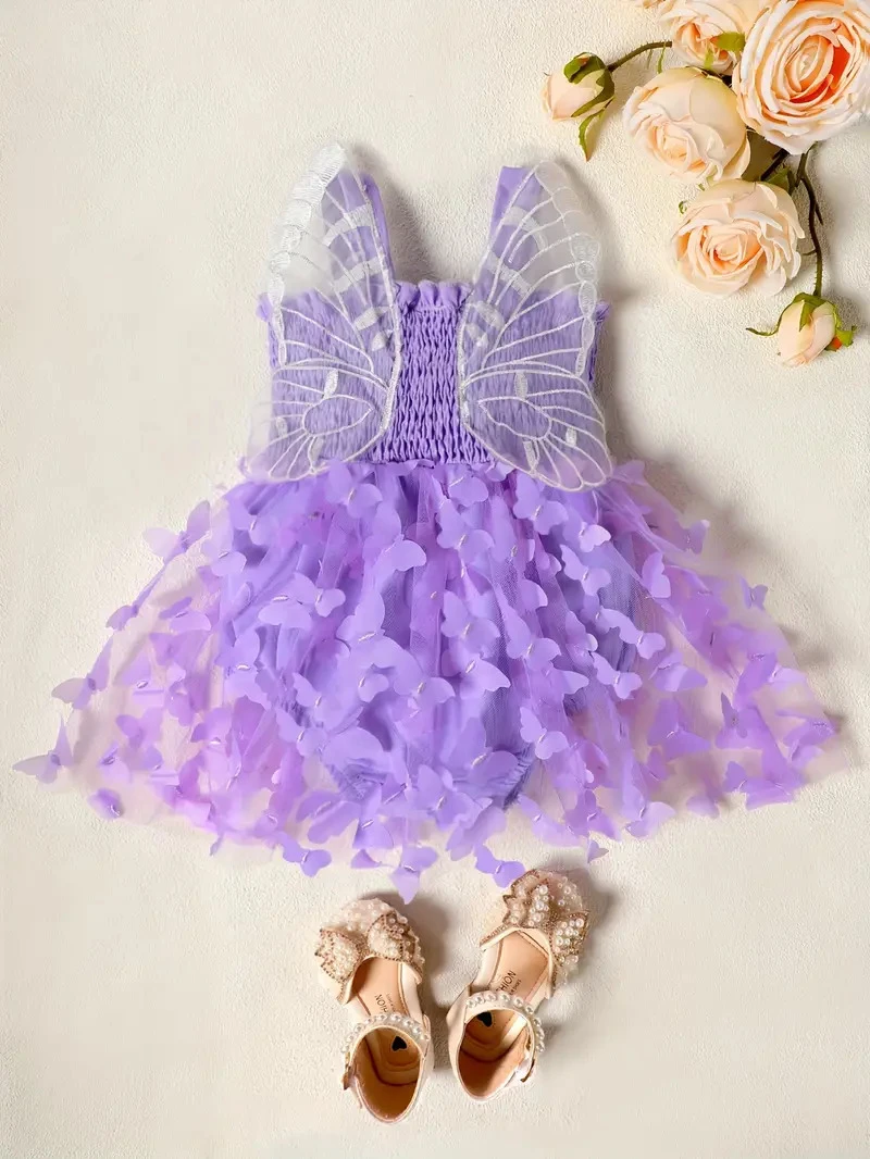 Baby's Elegant Flower Princess Bodysuit High Quality - image 4