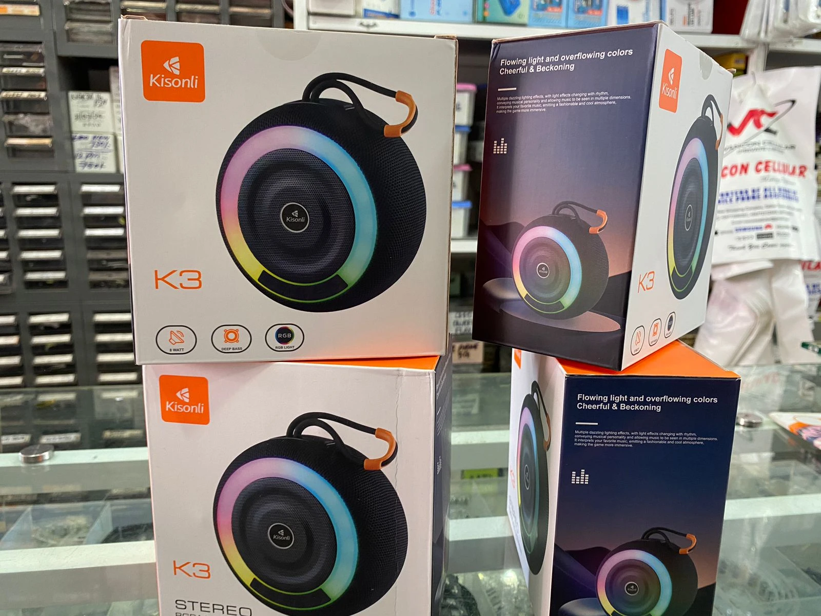 Kisonli K3 Bluetooth Speaker with Deep Bass & RGB Light - image 5