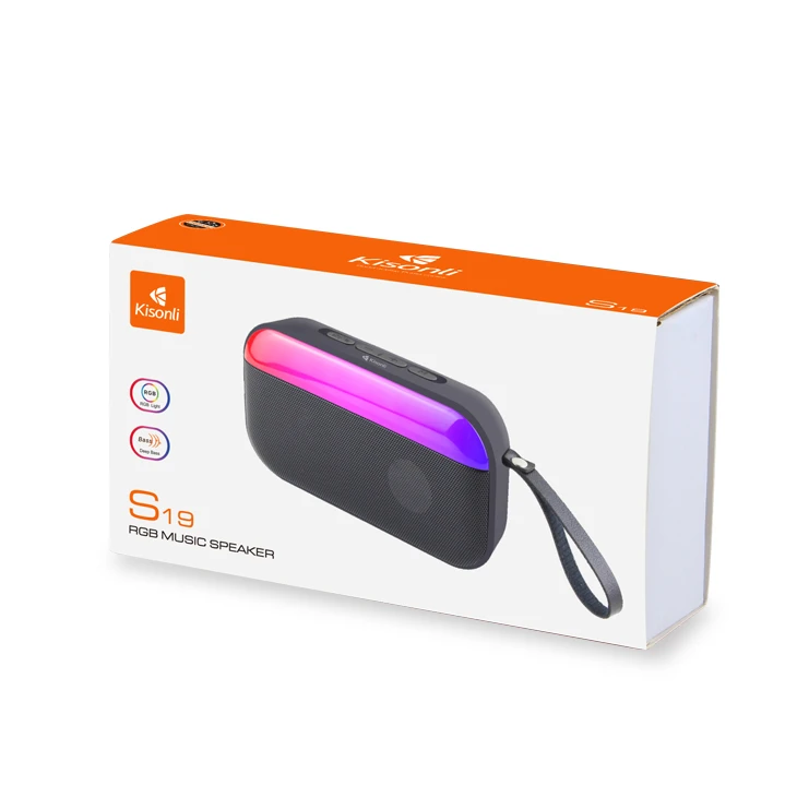Kisonli S19 Portable Bluetooth Speaker With RGB Light - image 6