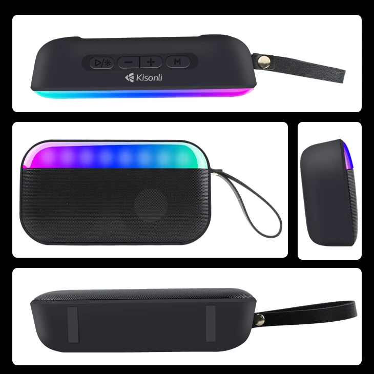 Kisonli S19 Portable Bluetooth Speaker With RGB Light - image 3