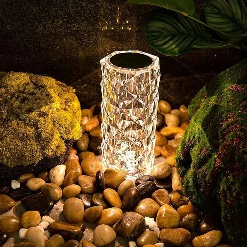 Eaglespread Crystal Rose Projector 3/16 Color Touch Lamp - image 3