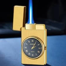 Generic Multifunctional Watch Lighter - Windproof Double Fire