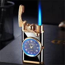 Generic Multifunctional Watch Lighter - Windproof Double Fire - image 2
