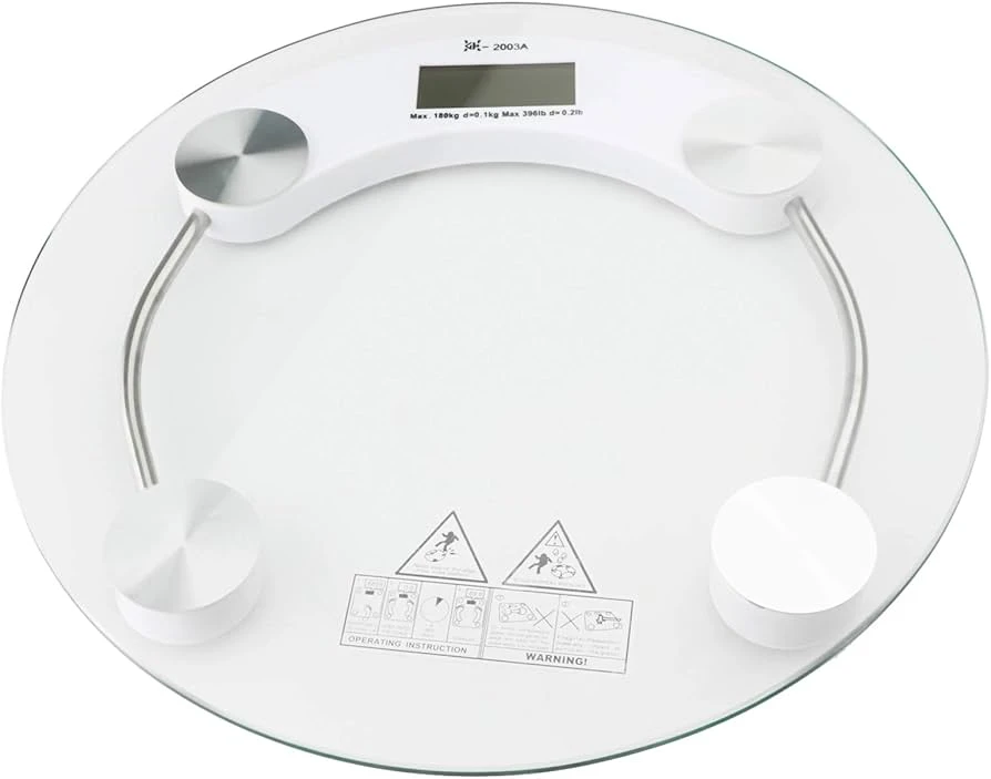 Weightrolux 8mm Glass Digital Personal Body Weight Scale with LCD - image 3