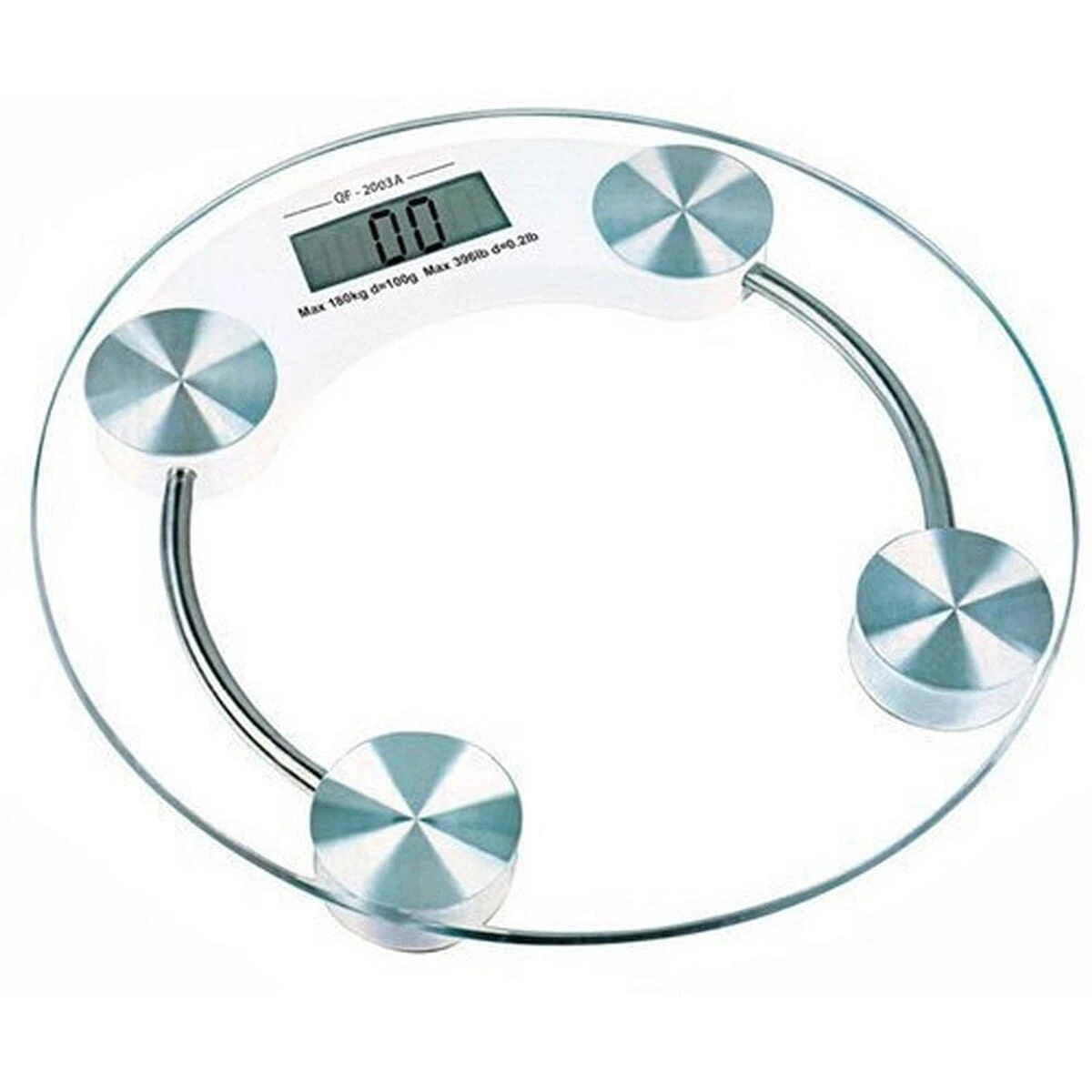 Weightrolux 8mm Glass Digital Personal Body Weight Scale with LCD