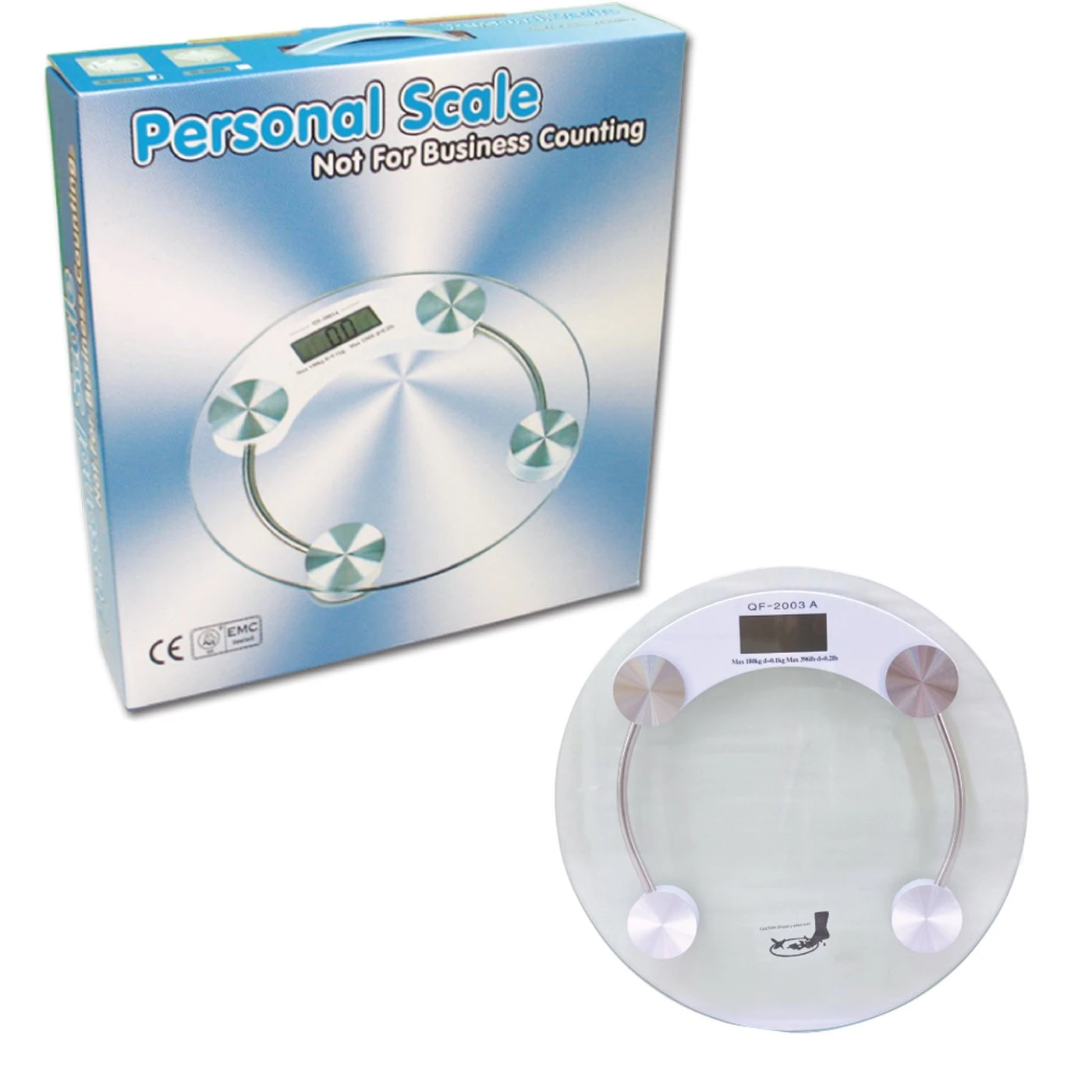 Weightrolux 8mm Glass Digital Personal Body Weight Scale with LCD - image 5