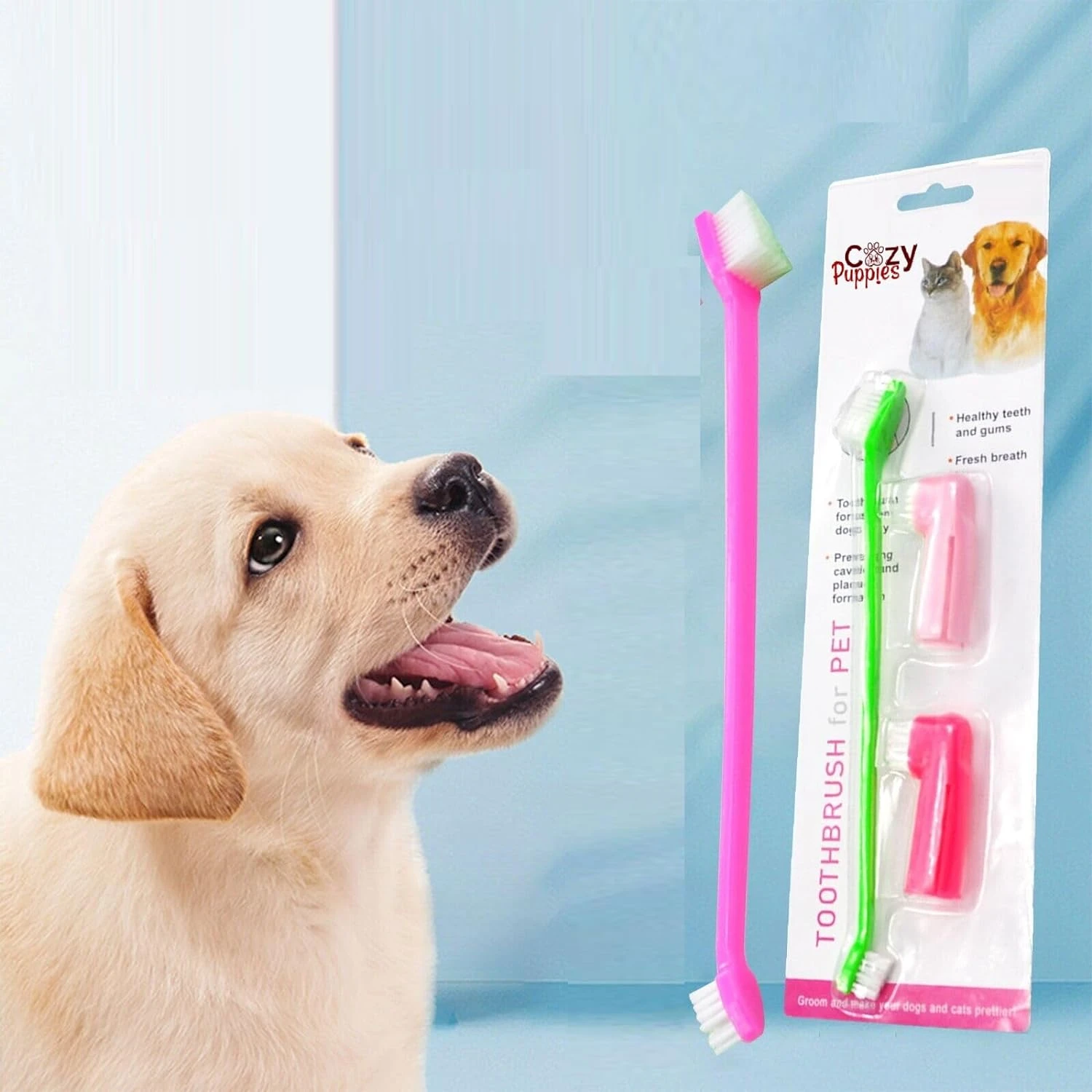 Generic Dental Toothbrush Kit for Dogs & Cats