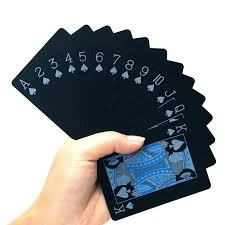 Generic Playing Card Pack Set Pure Black Waterproof - image 4
