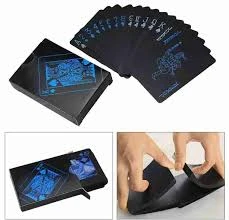 Generic Playing Card Pack Set Pure Black Waterproof - image 3