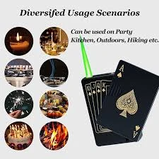 Generic Poker Card Refillable Jet Flame Lighter - image 3