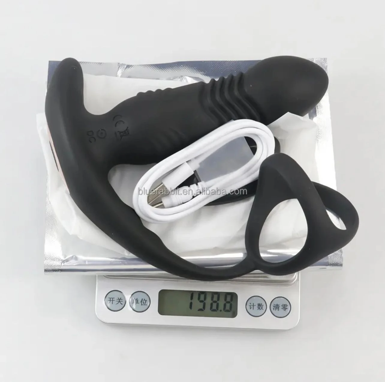 Prostate Massager Triple Penis Rings App Vibrators - image 4