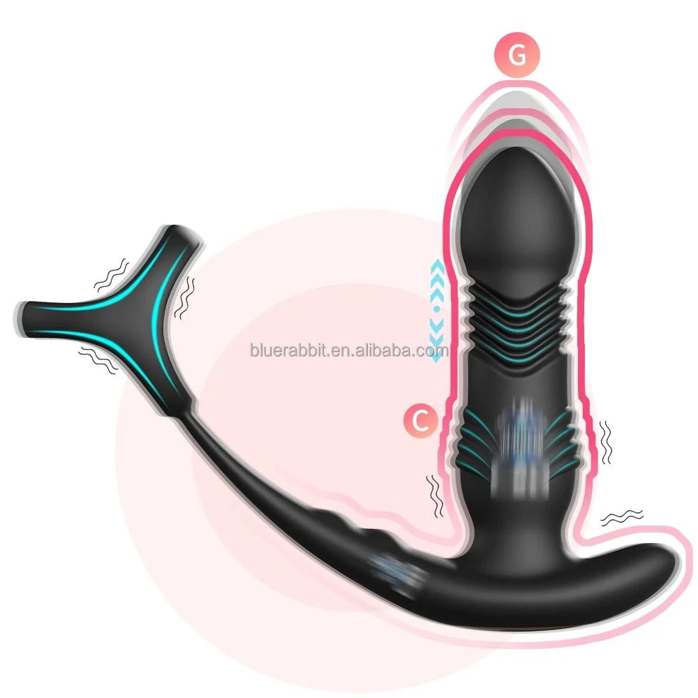 Prostate Massager Triple Penis Rings App Vibrators - image 6