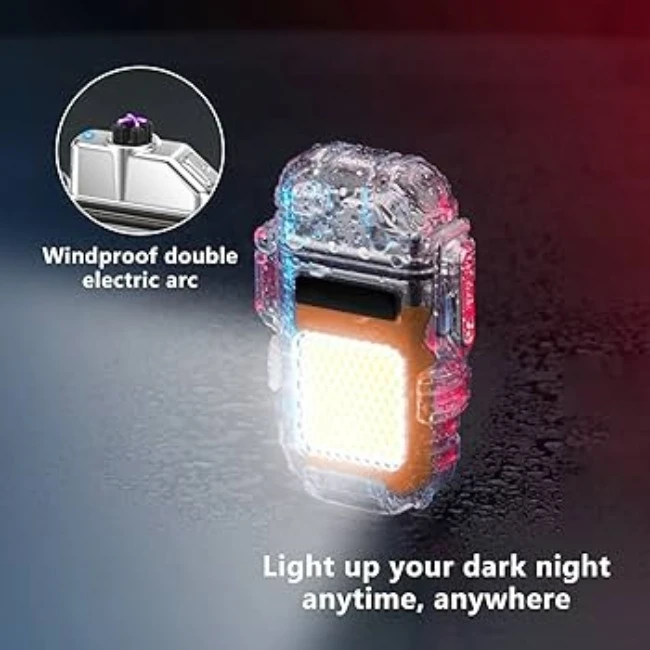 Generic Mini Pocket Flashlight with ARC Lighter - image 2
