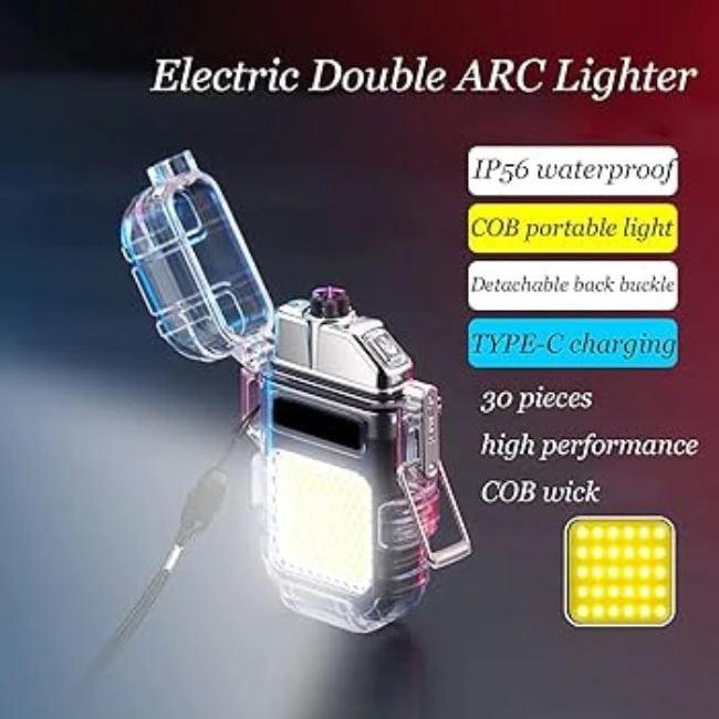 Generic Mini Pocket Flashlight with ARC Lighter - image 4