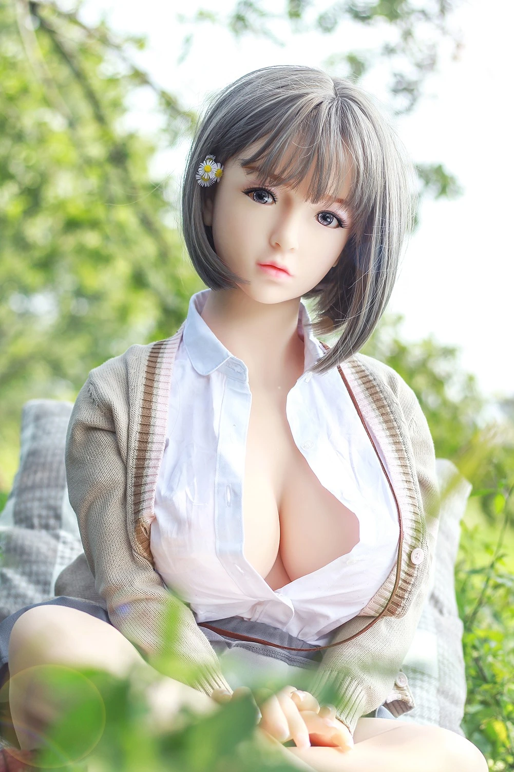 Sexy love sex doll small breast 140cm D cup sex toy-Elsa - image 11