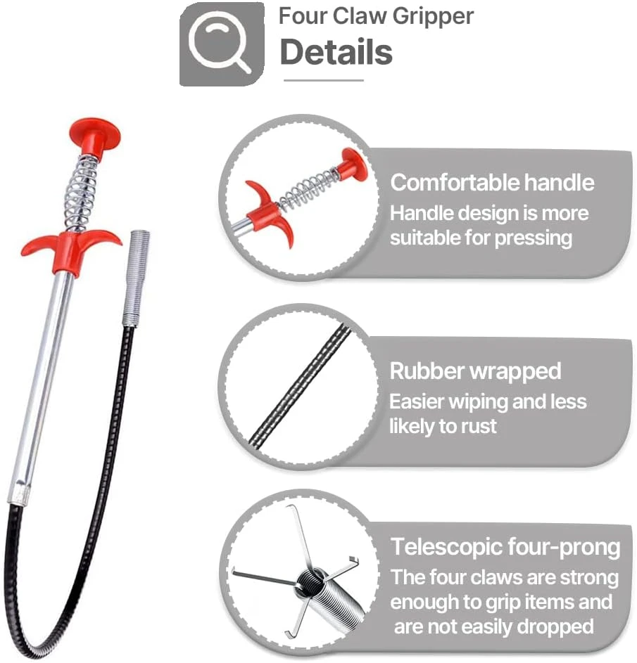 Generic Drain Snake Flexible Pipe Clog Remover Tool - image 6