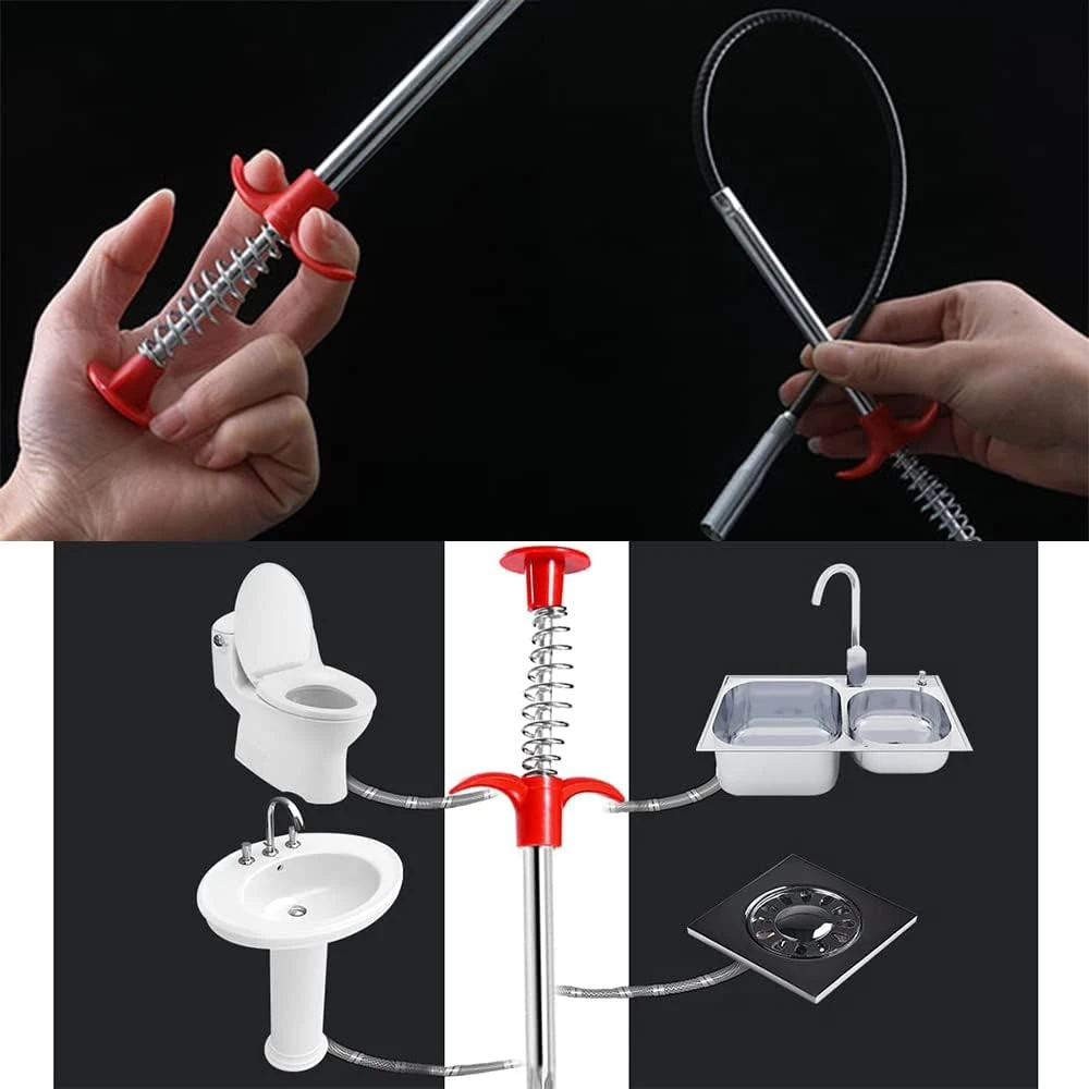 Generic Drain Snake Flexible Pipe Clog Remover Tool - image 3