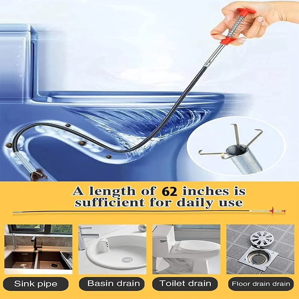 Generic Drain Snake Flexible Pipe Clog Remover Tool - image 5