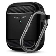 Spigen Rugged Armor Airpods Protective Case Matte Black