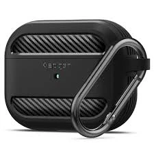 Spigen Rugged Armor Airpods Protective Case Matte Black - image 2