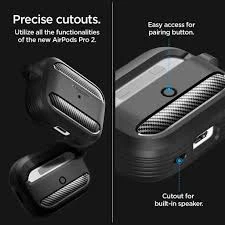 Spigen Rugged Armor Airpods Protective Case Matte Black - image 4