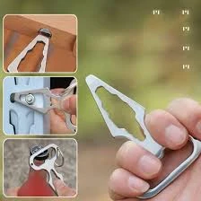 Generic Stainless Steel Bottle Opener Self Defense Tool - image 1