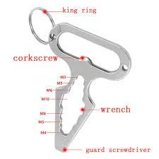 Generic Stainless Steel Bottle Opener Self Defense Tool - image 5