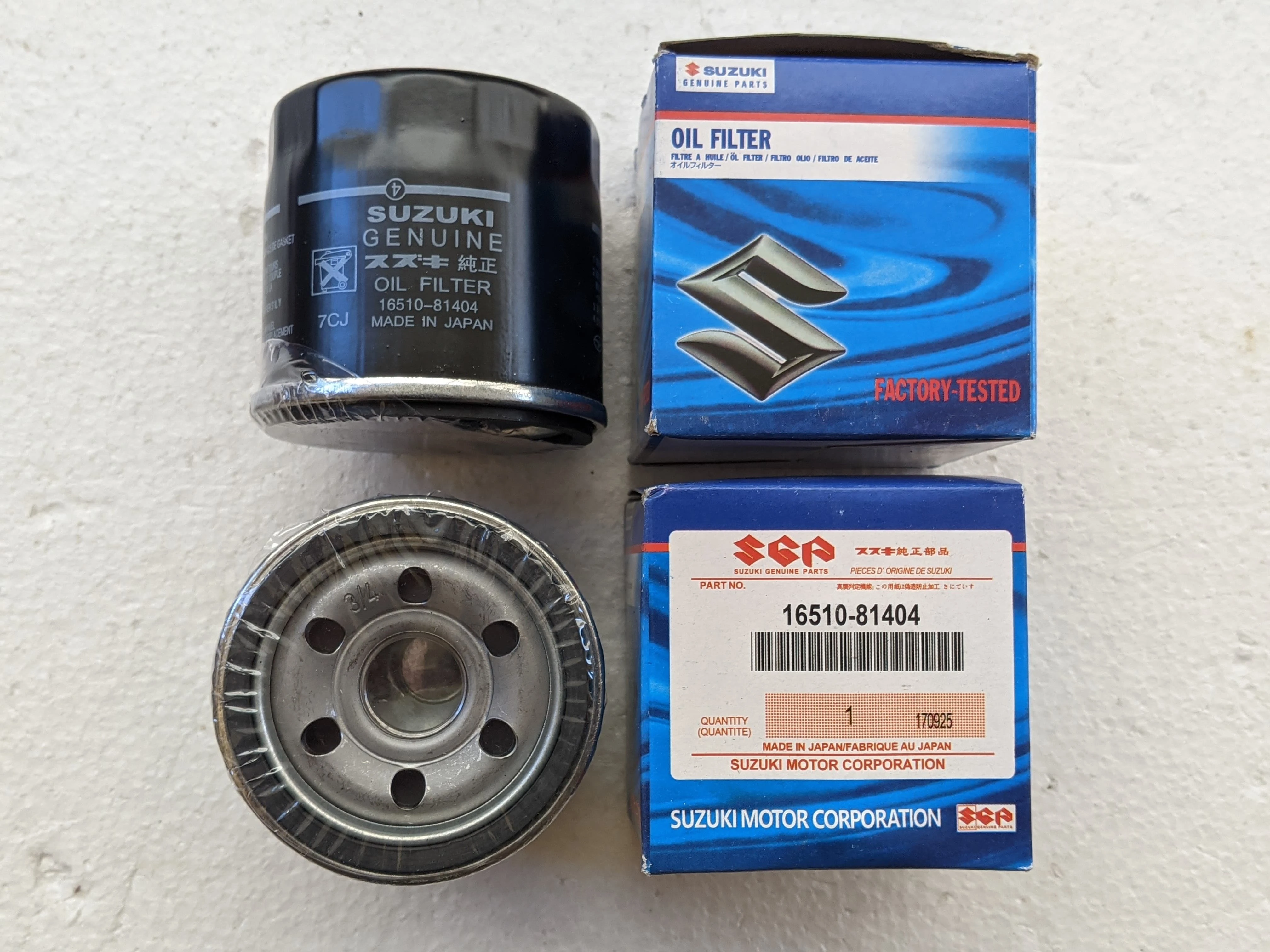 SUZUKI GENUINE OIL FILTER - C932