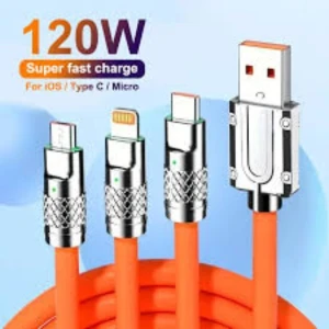 Generic 3-in-1 Fast Charging Cable Micro USB Type C 8 Pin