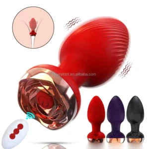 Generic Remote Control Flower Butt Plug Vibrator