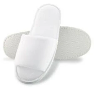 Generic Cotton Toweling Open Toe Bathroom Slippers