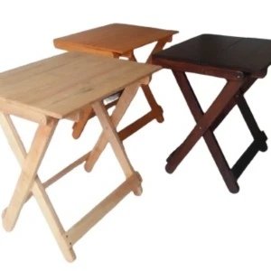 Generic Foldable Table Treated Rubber Wood for Home & Outdoor