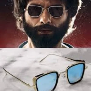 Generic Kabir Singh Style UV Protection Retro Square Sunglasses
