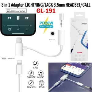 Generic Lightning 3.5mm Headset Charging Adapter for iPhone