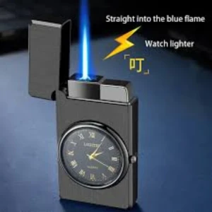 Watch Lighter Blue Light Turbo Jet Windproof